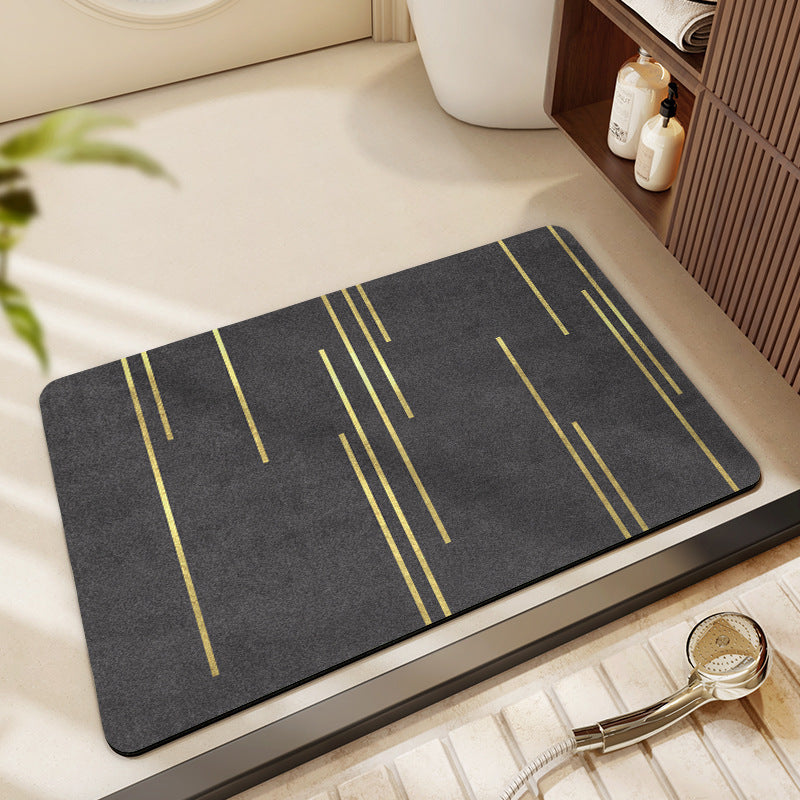 Geometric Patterned Bath Mat