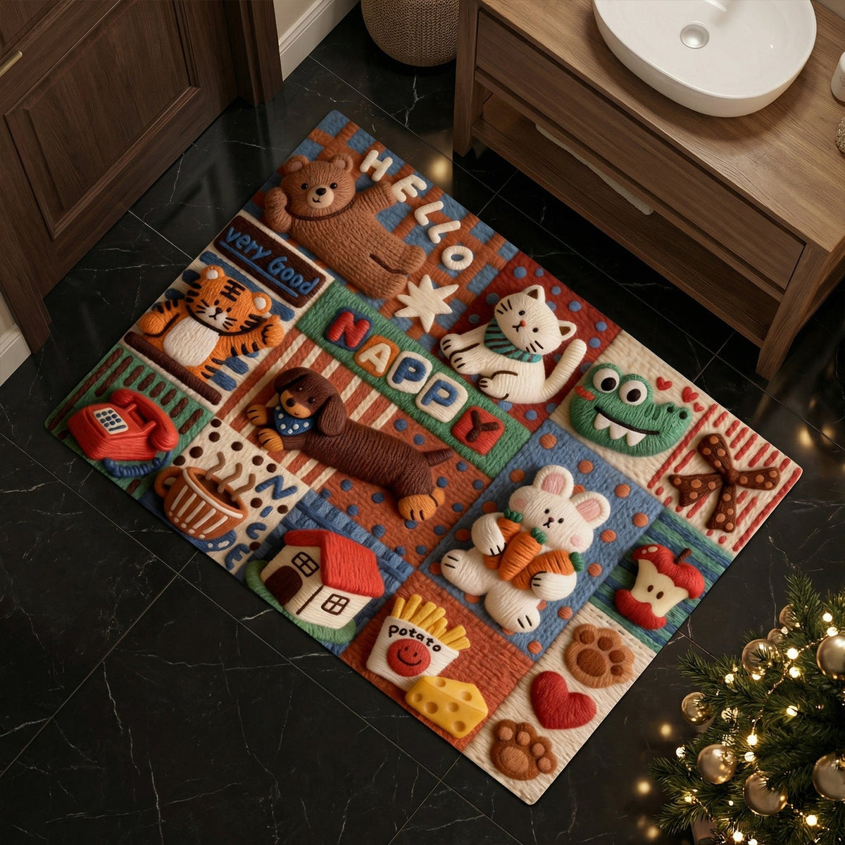 Fun Pet-Themed Doormat