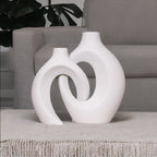 Gleora Intertwined Ceramic Flower Vase – Elegant Decorative Centrepiece for Modern & Classic Interiors