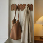 FoldaMerocie wardrobe rail made of wood – Stylish wall hook rail | Space-saving solution for any room