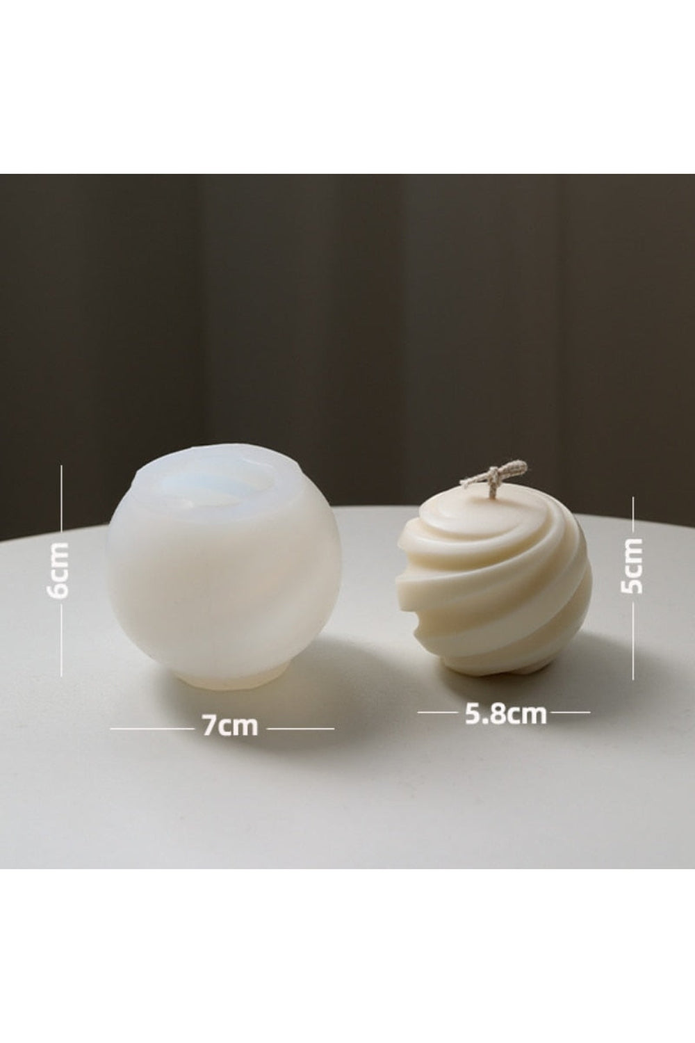 geometric candle shape