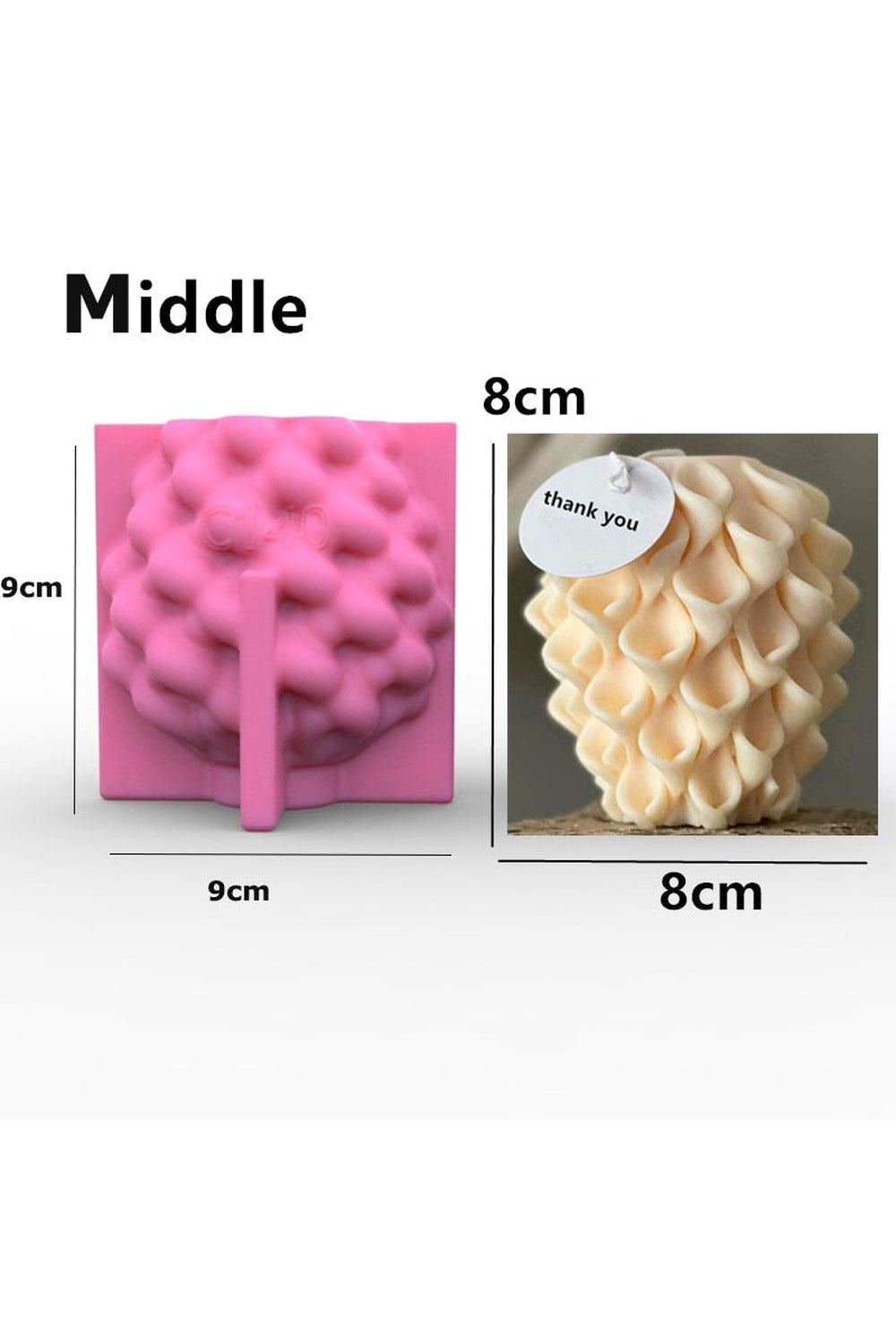 geometric candle shape