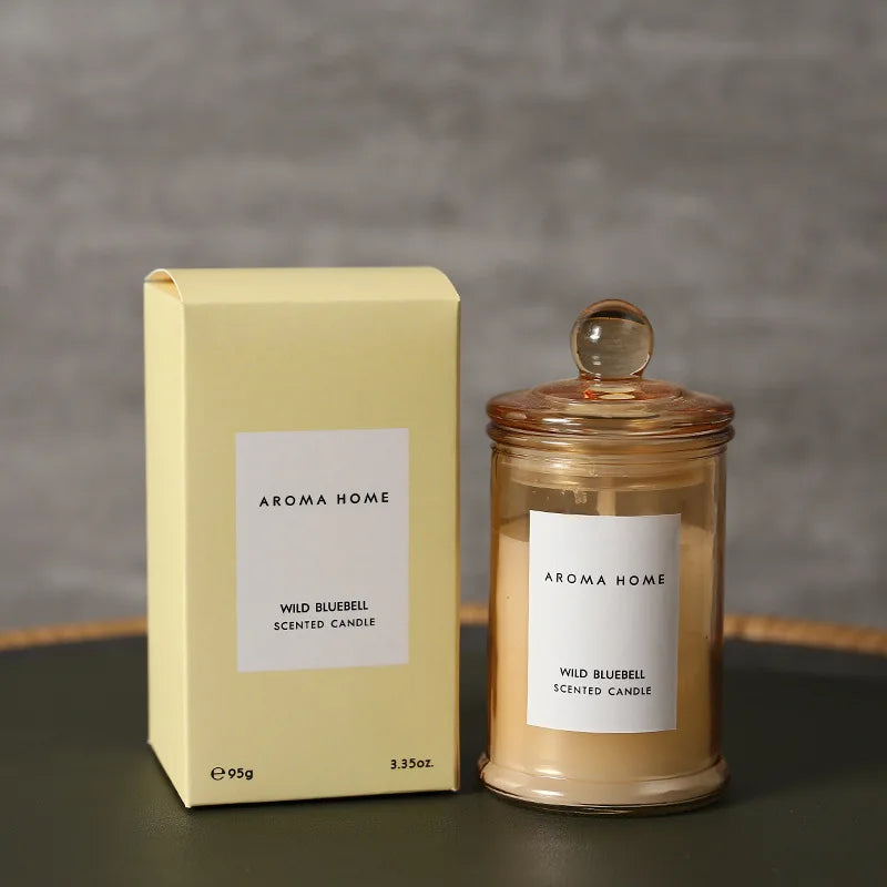 Vintage Scented Candle Glass Soy Wax Aromatherapy