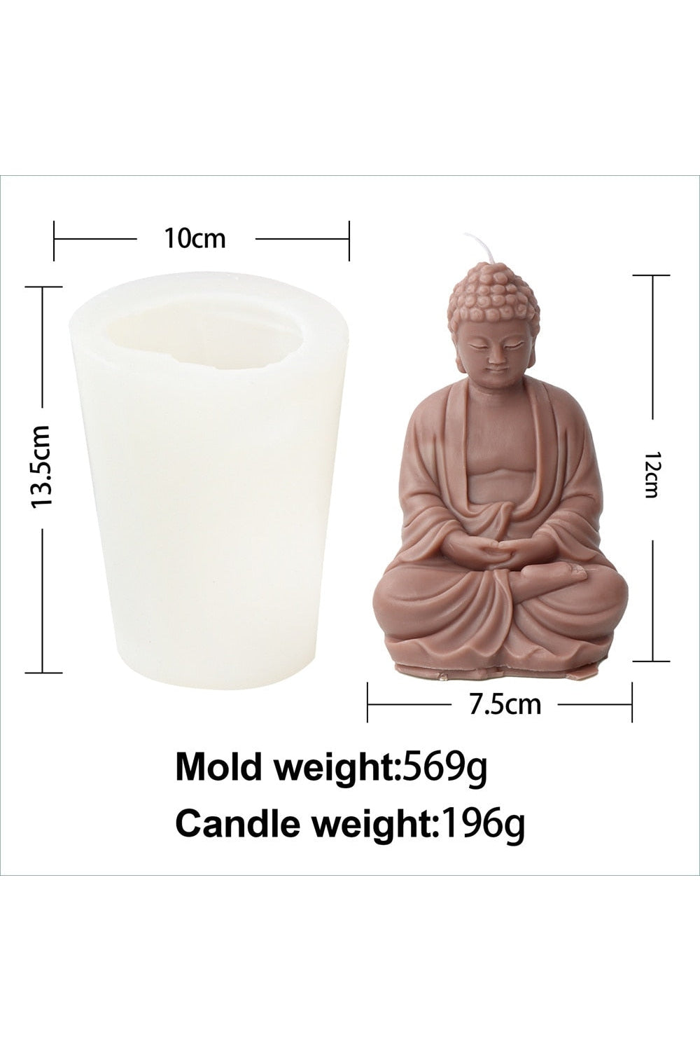 Buddha Inspired Candle Shape