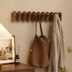 FoldaMerocie wardrobe rail made of wood – Stylish wall hook rail | Space-saving solution for any room