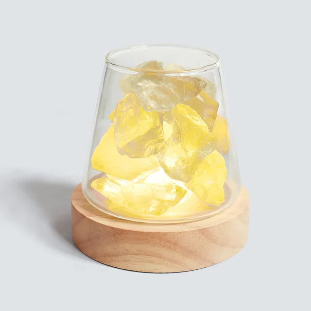 Himalaya Salt Lamp - Crystal Night Light & Essential Oil Diffuser