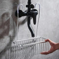 DuschGlanz AeroRack Hanging Shower Basket made of Aluminium | Rustproof Shower Shelf with Hooks | Large Capacity for Shampoo & Bath Accessories