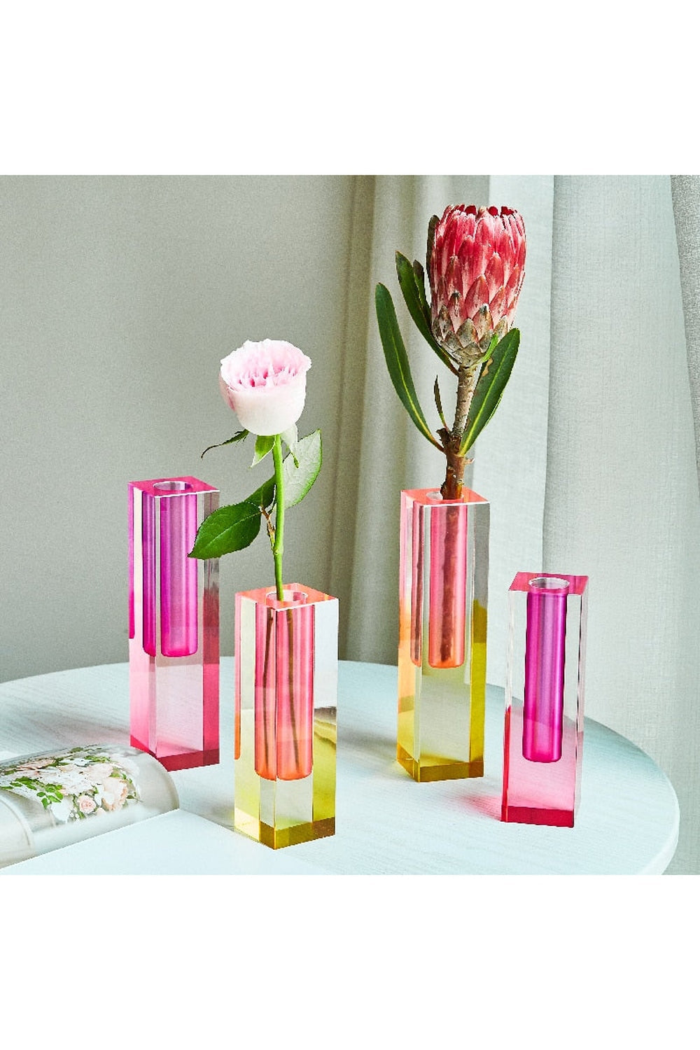 Rainbow Flower Vase