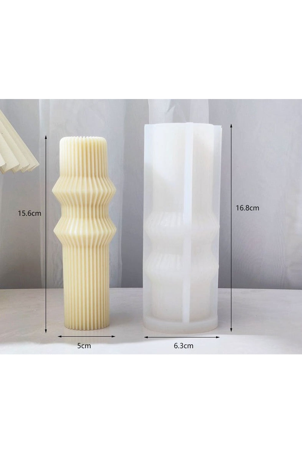 Roman column candle shape