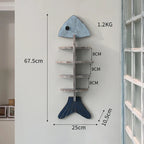 Nordic Fish Wooden Shelf