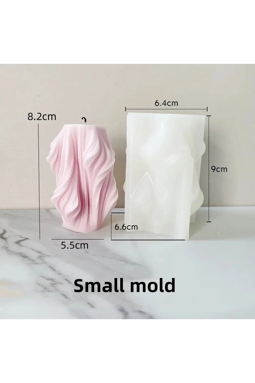 Wave candle shape DIY