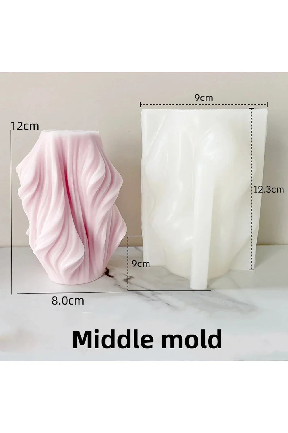 Wave candle shape DIY