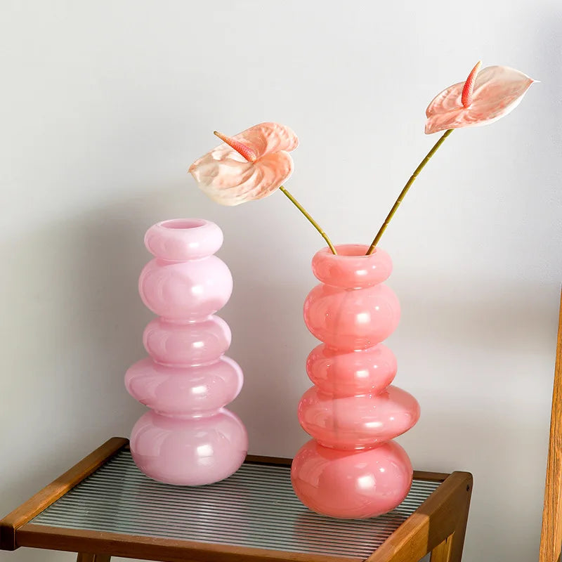 Glass Pebble Vase