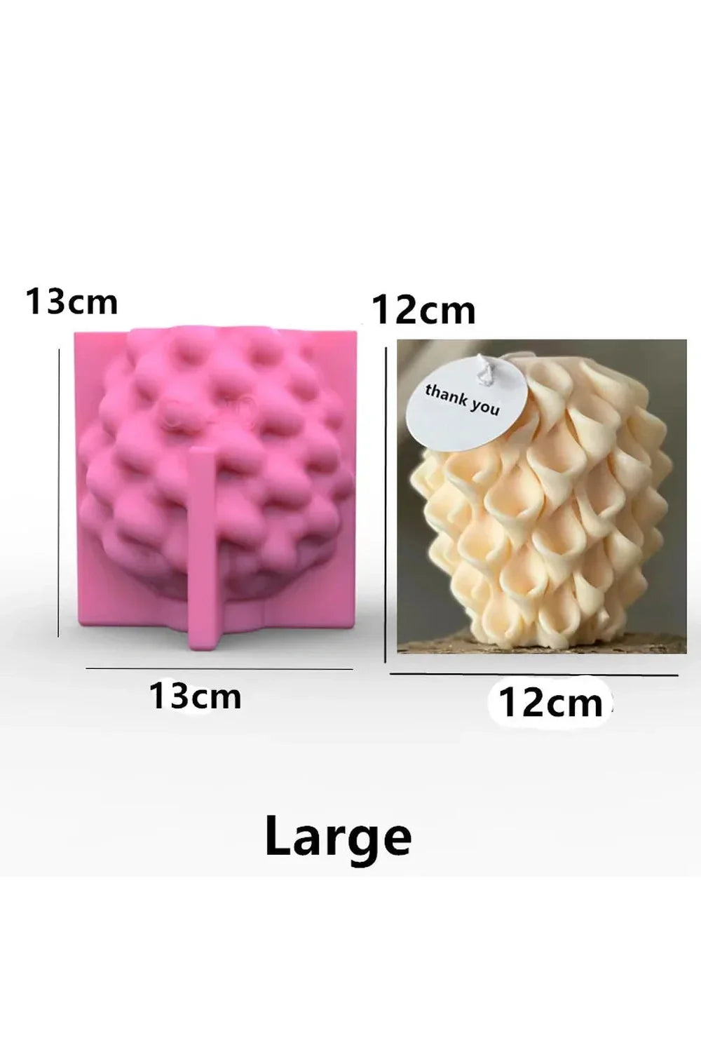 Wave candle shape DIY
