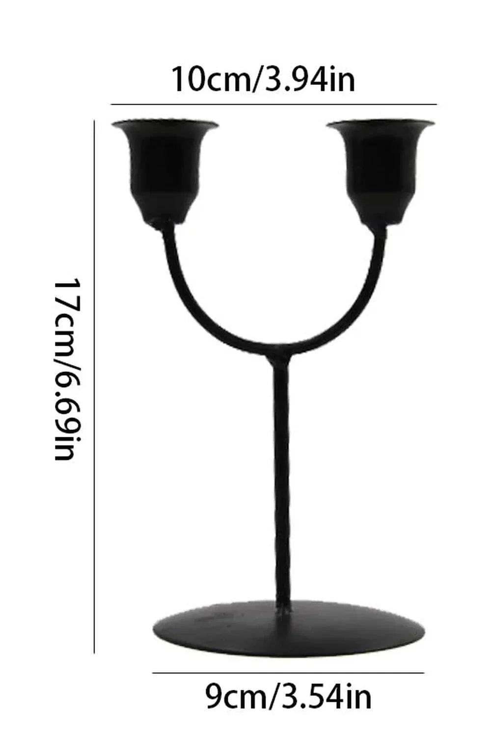 U-shaped candle holder