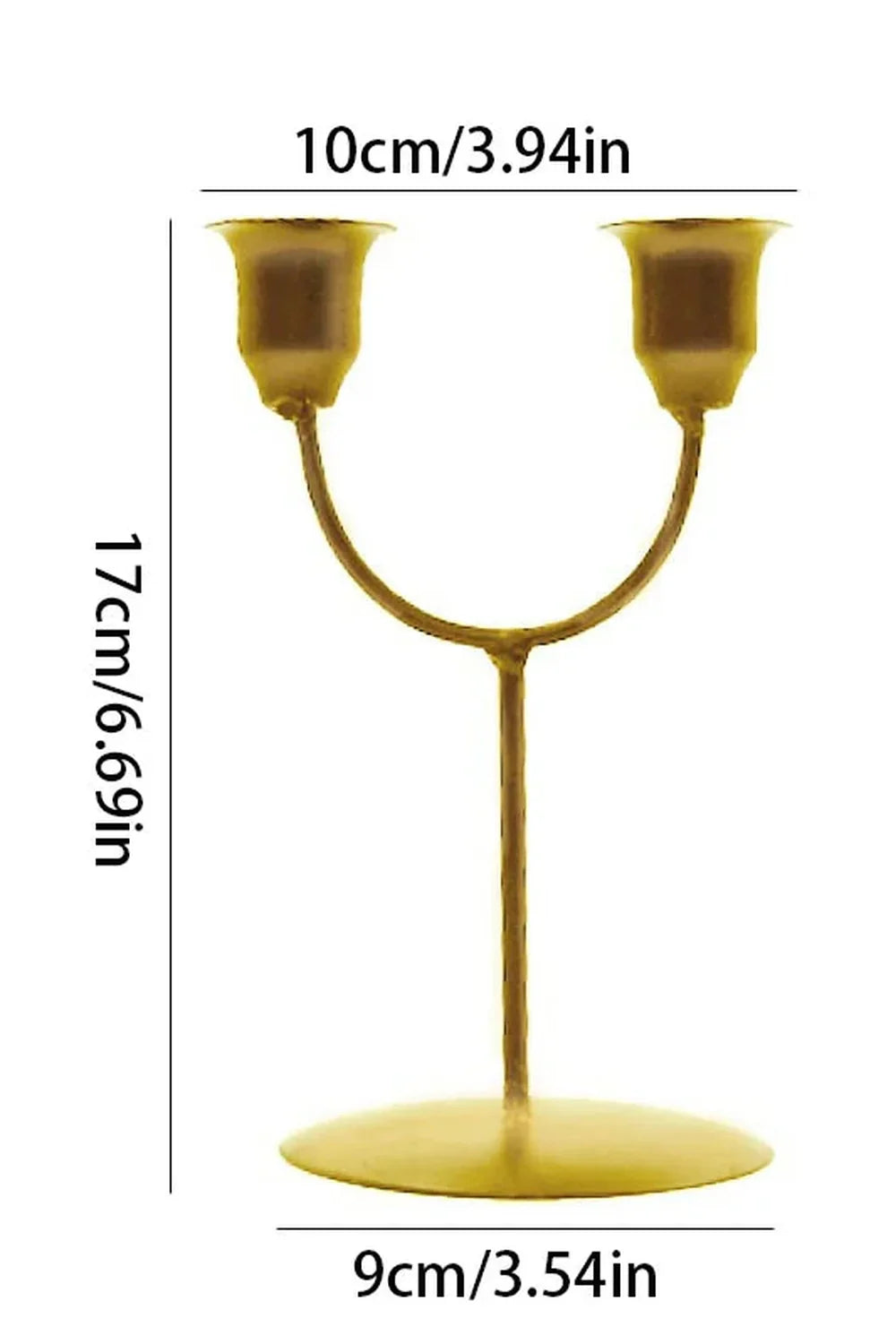 U-shaped candle holder