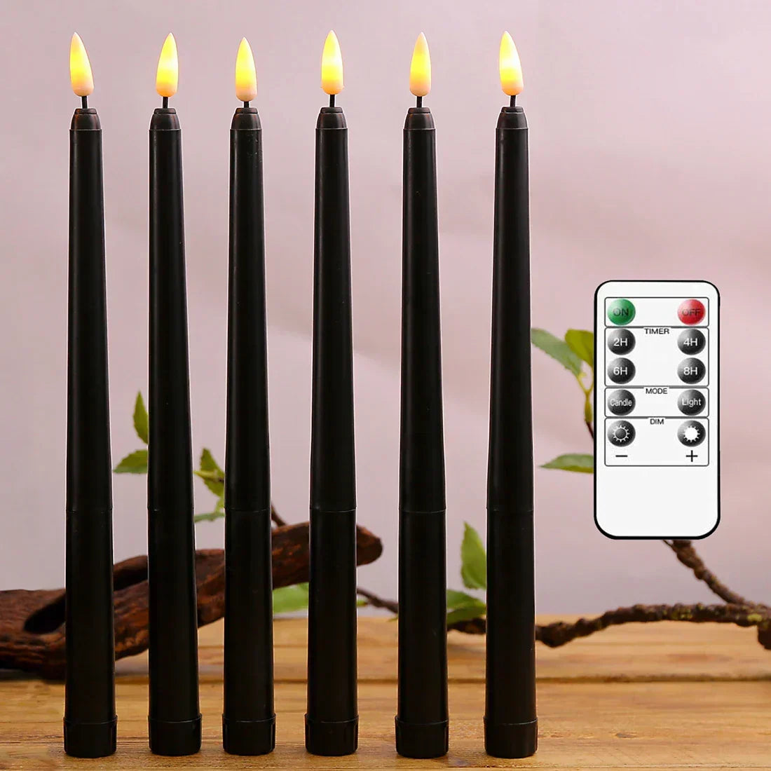LED candles with flame effect for Halloween decoration