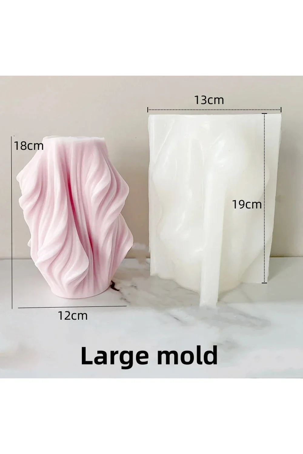 Wave candle shape DIY