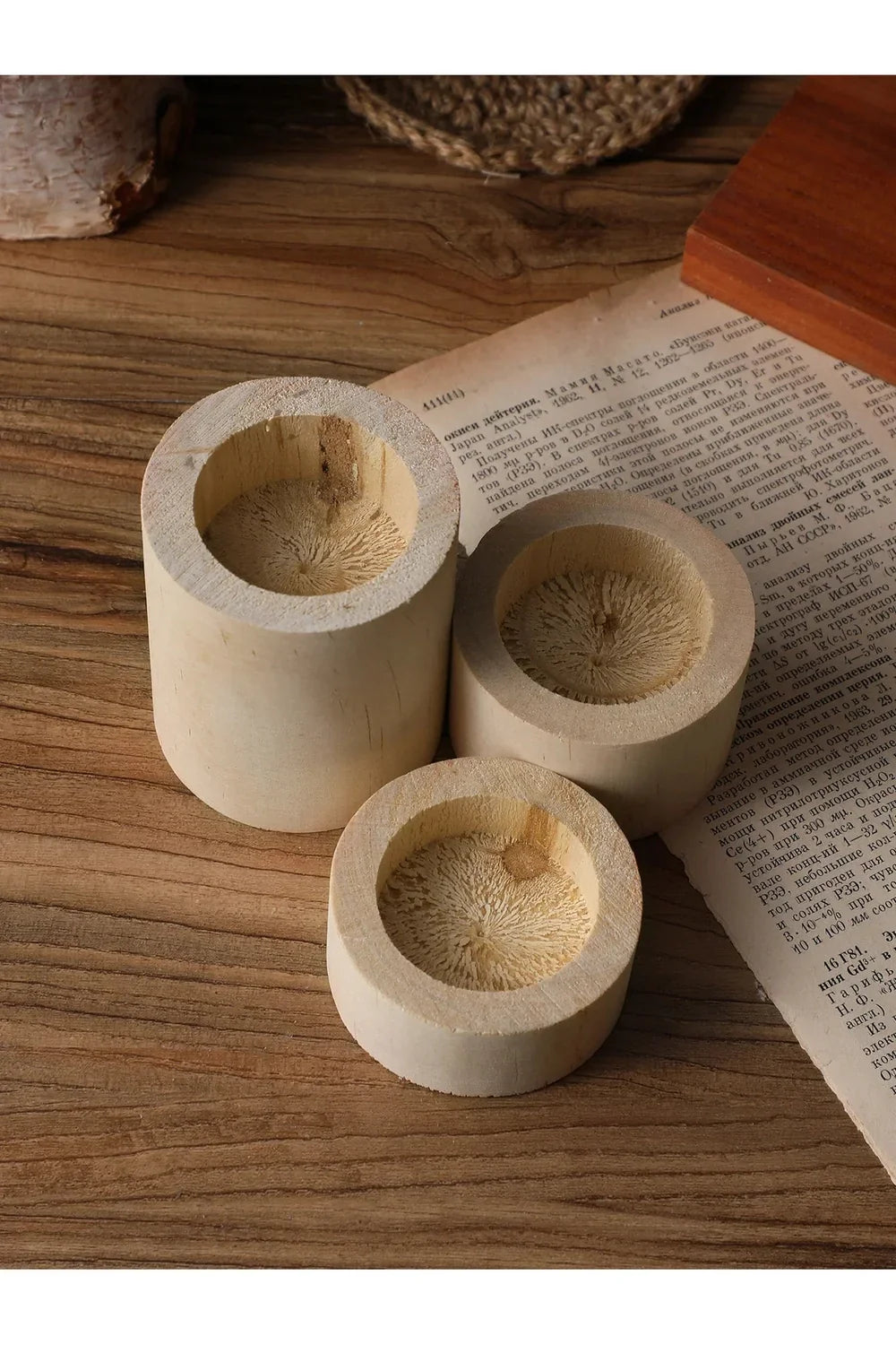 Wood Candle Holder