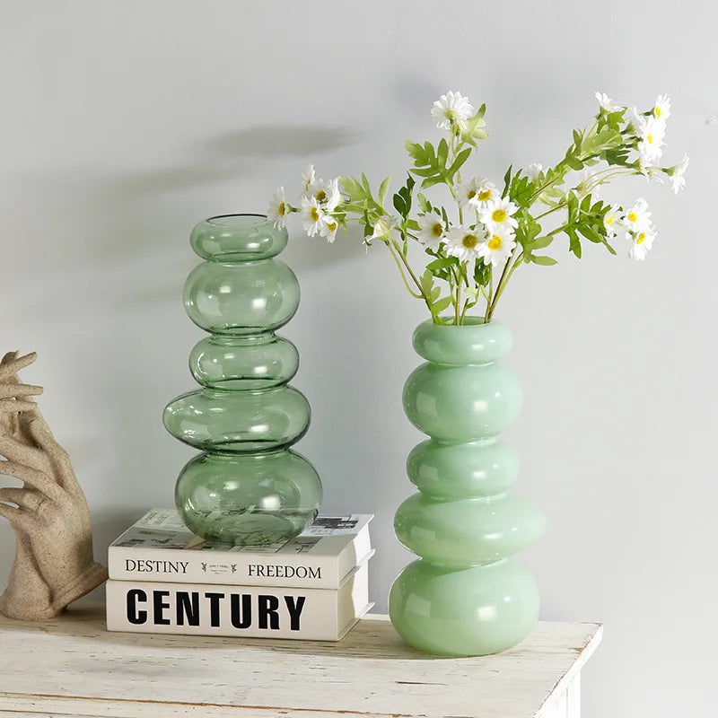 Glass Pebble Vase