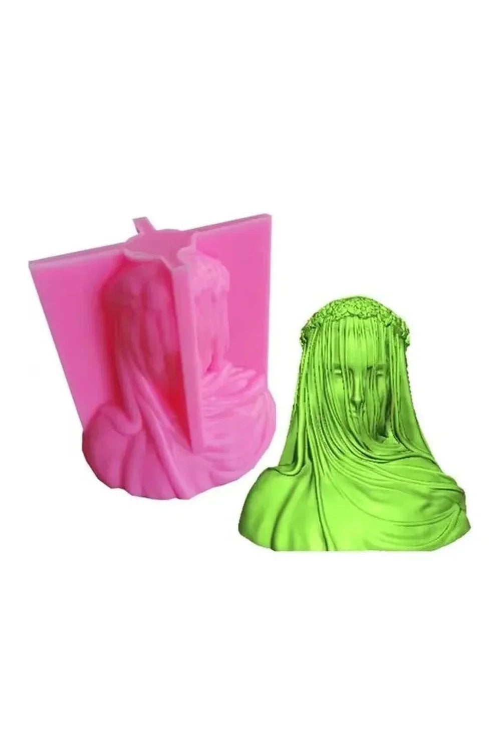 Portrait sculpture candle mold DIY