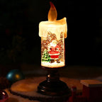Snowfall Crystal Christmas Candle Light