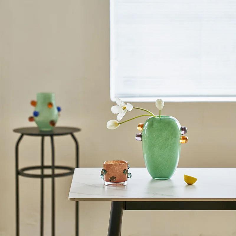 Polka Globe Glass Vase Collection