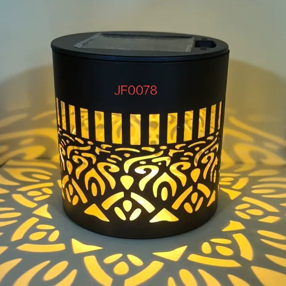 Vintage Outdoor Solar Candle Lantern