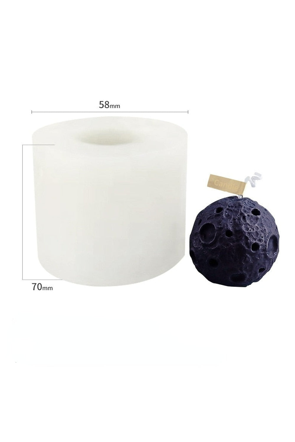 geometric candle shape