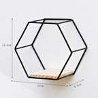 Designer Wall Decoration in the Shape of a Hexagon