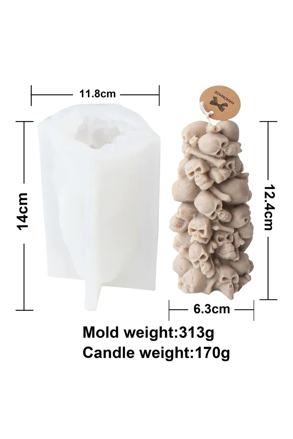 Tower Chocolate Candle Mold DIY