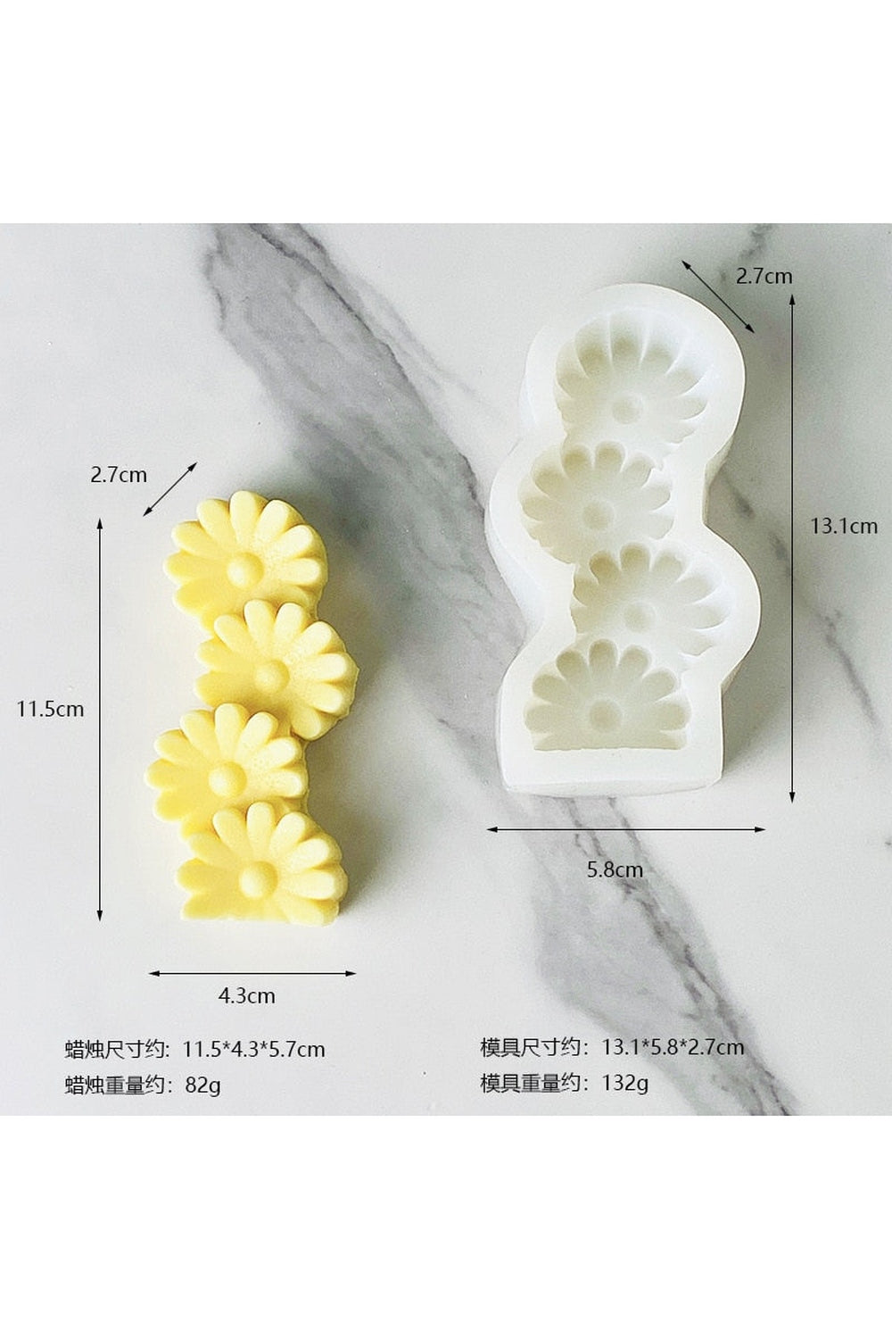 inspired candle shape set