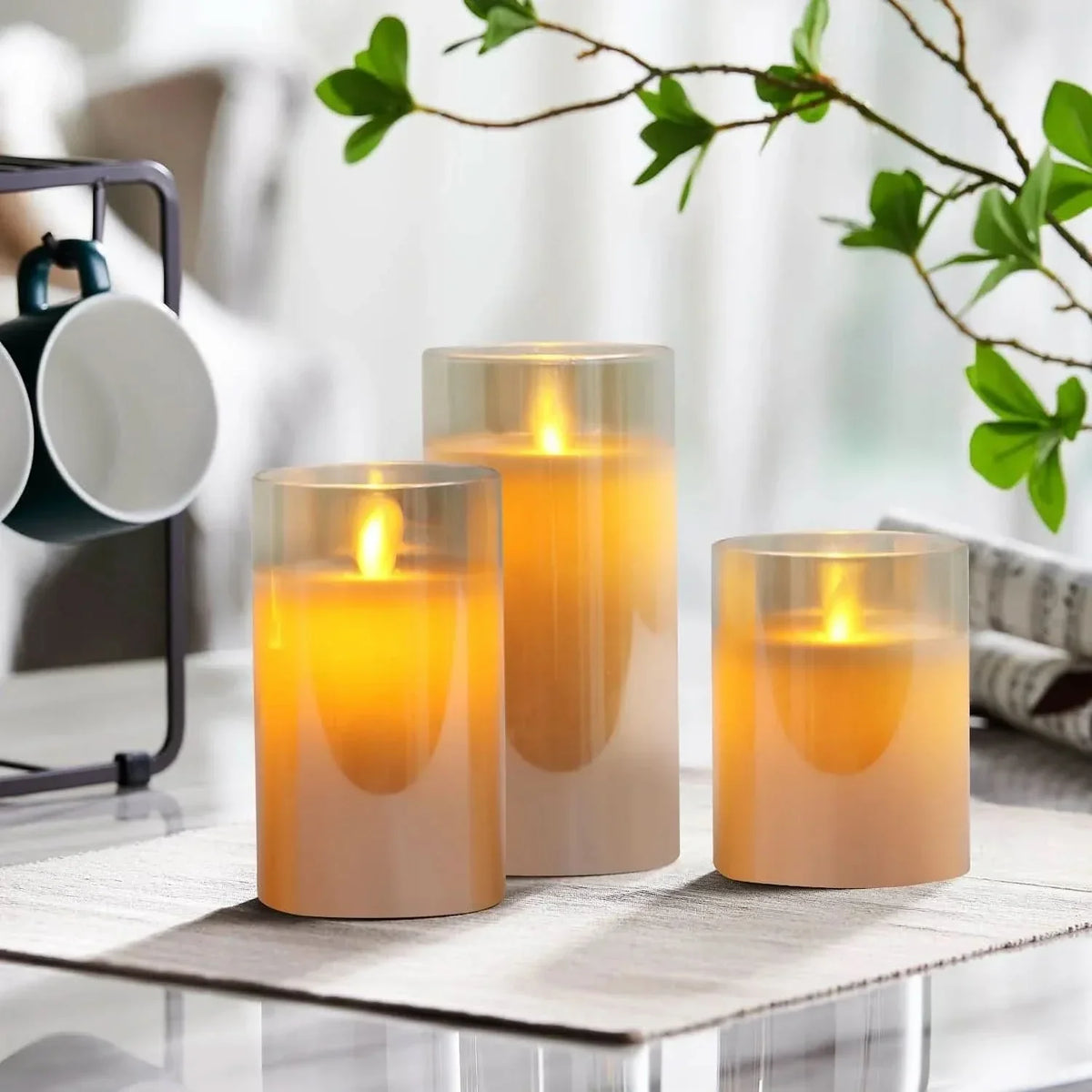 Rechargeable LED candles for a safe & atmospheric ambiance at home