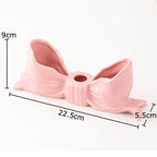 Bowknot-Shaped Ceramic Candle Holder