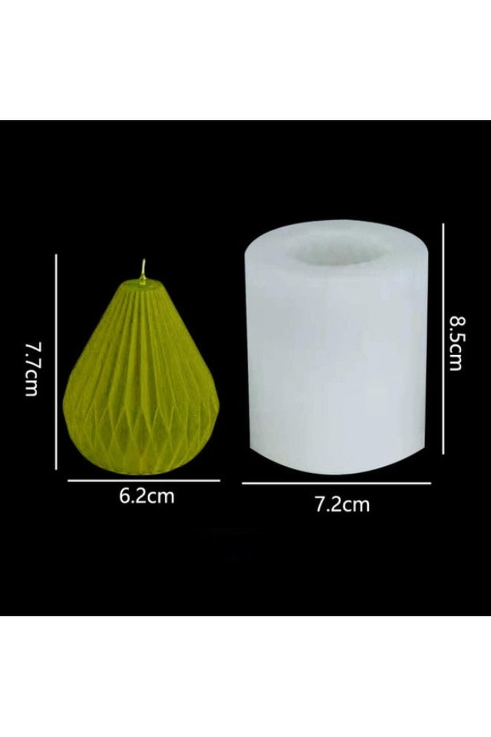 geometric candle shape