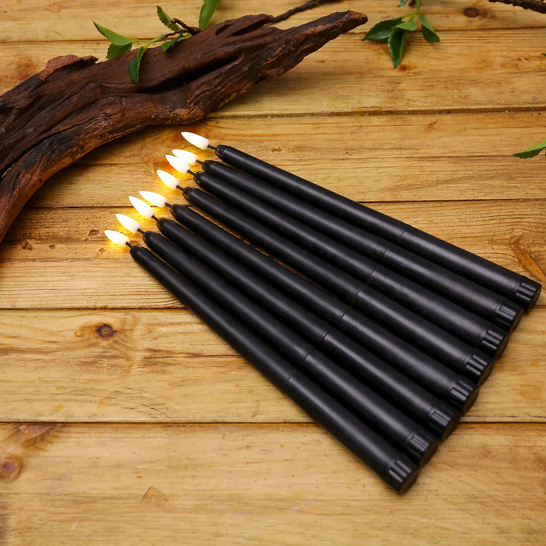LED candles with flame effect for Halloween decoration