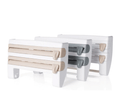 3-in-1 Triple Paper­ Dispenser Kitchen Roll Holder Mount