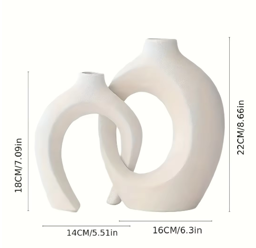 Boho Ceramic Vase – Handmade Decorative Vase