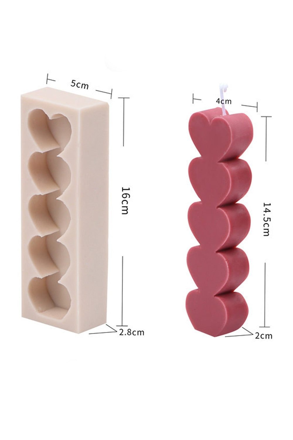geometric candle shape