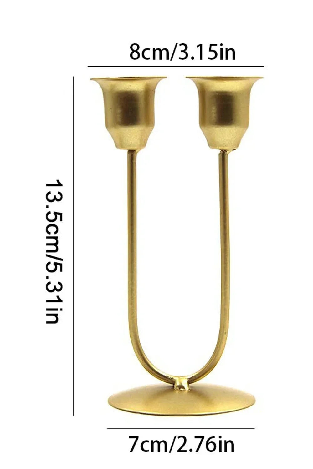 U-shaped candle holder