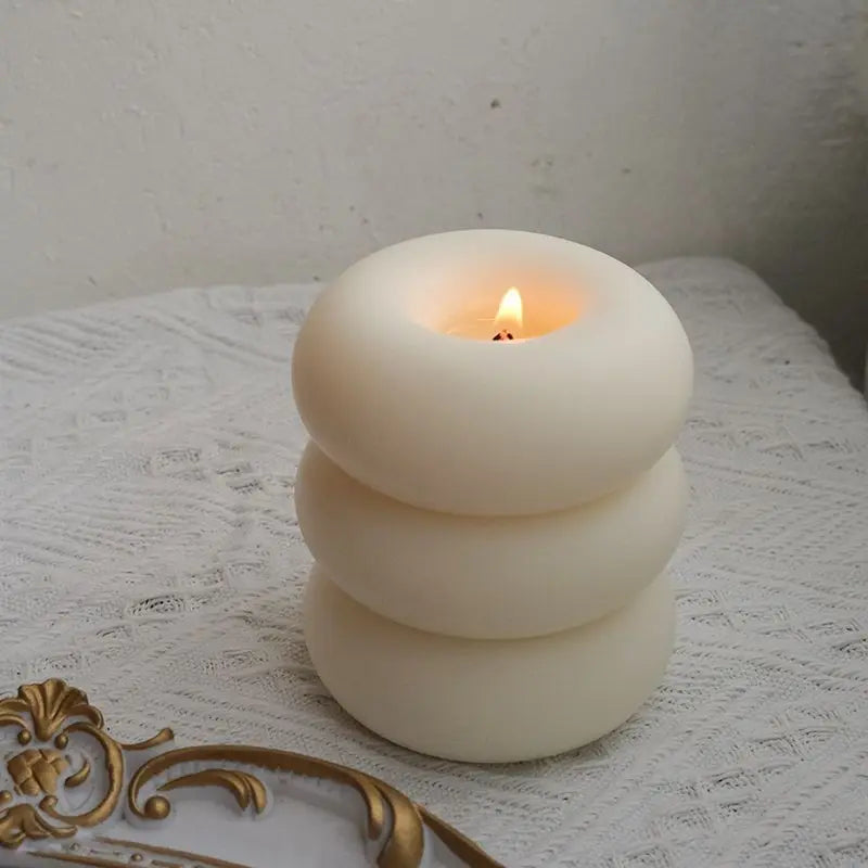 Donut Aromatherapy Candle Round Smokeless