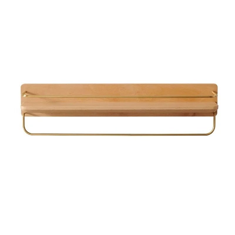 BAMBOORA – Bamboo Wall-Mounted Coat Rack with Shelf for Smart Storage