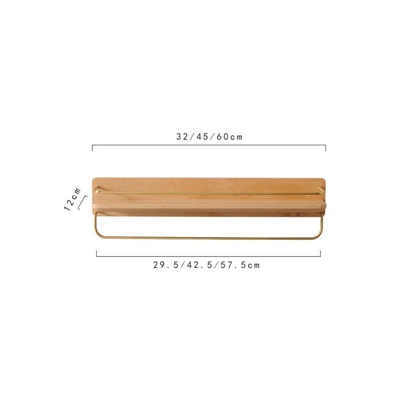 BAMBOORA – Bamboo Wall-Mounted Coat Rack with Shelf for Smart Storage