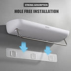 Wall-mounted shower shelf without drilling – With towel holder & drainage holes
