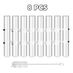 Flexible Flower Vases with Hinges Modern Glass Tube Vase