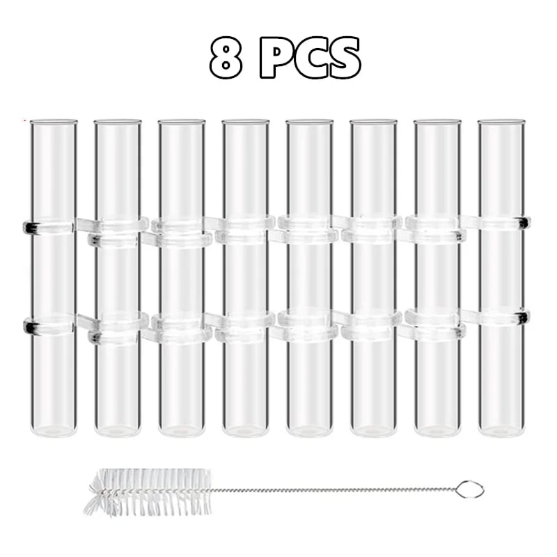 Flexible Flower Vases with Hinges Modern Glass Tube Vase