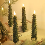Flameless LED Candles with Remote Control – Realistic 3D Flickering Model LumaGlow
