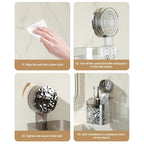 Practical wall shelf Drill-free storage in the bathroom
