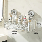 Practical wall shelf Drill-free storage in the bathroom