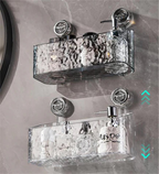 Practical wall shelf Drill-free storage in the bathroom